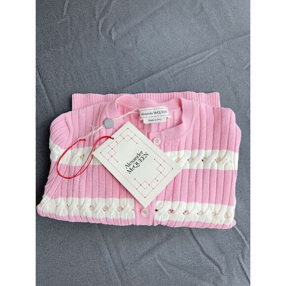 Alexander Mcqueen NWT Sweater Top Cardigans size M - Picture 7 of 8